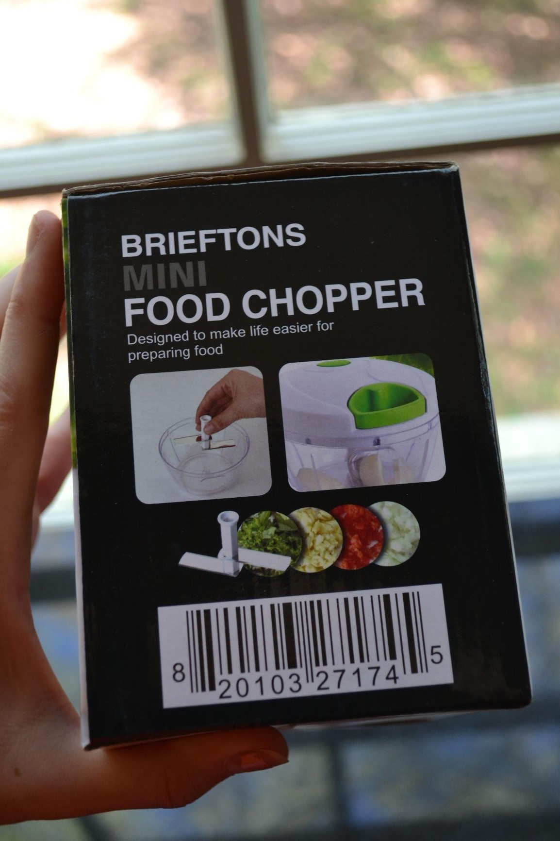 Brieftons Express Manual Food Chopper: Large 8.5-Cup, Hand Chopper Vegetable Cutter to Chop Veggies, Fruits, Herbs, Garlic Onion Chopper for Salsa, SA