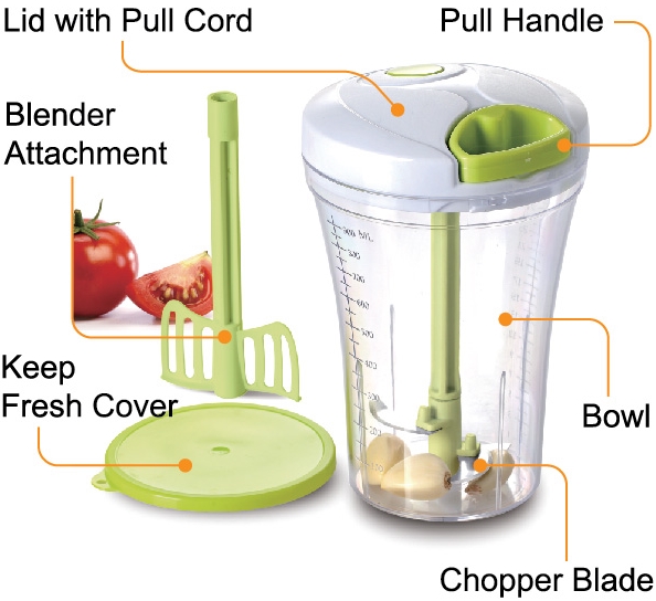 Brieftons QuickPull Food Chopper (Tall) - A How-To Guide