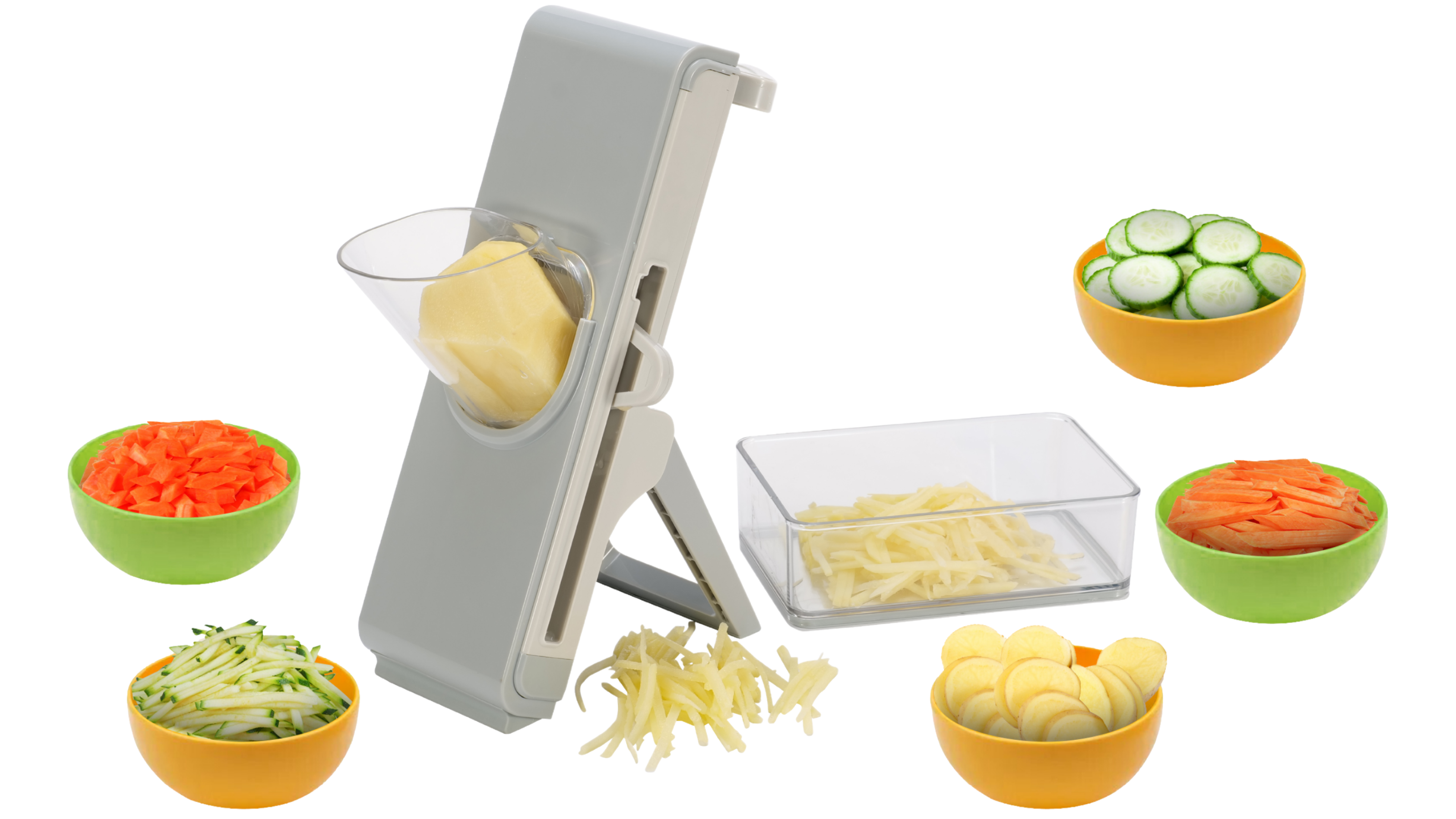 Brieftons QuickPush Food Chopper: Vegetable Chopper Dicer Slicer, Onion  Chopper Vegetable Cutter, 3 Extra-Large Blades with 200% More Cutting Area  to