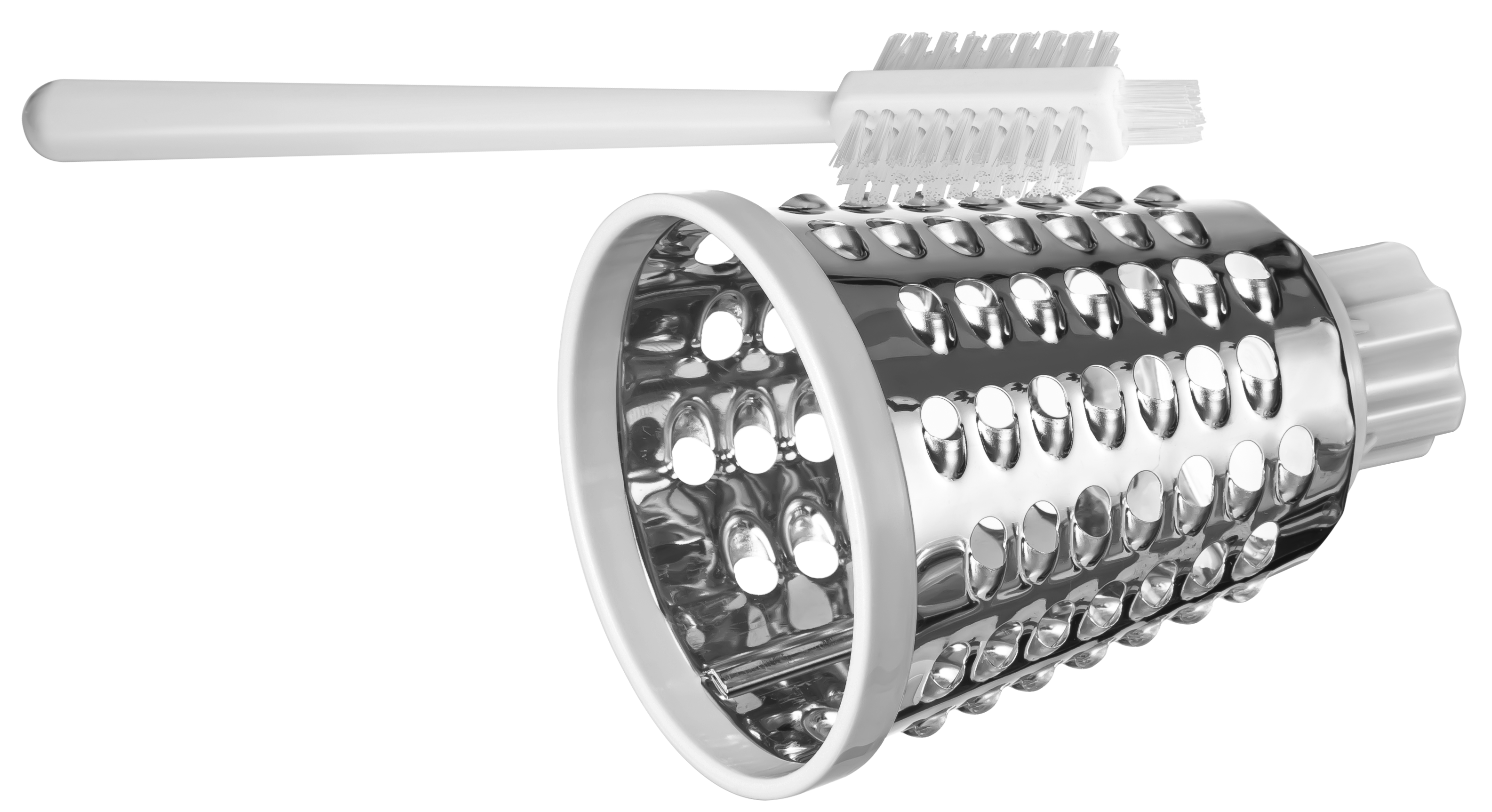 Brieftons 4-Blade Rotary Grater cleaning brush