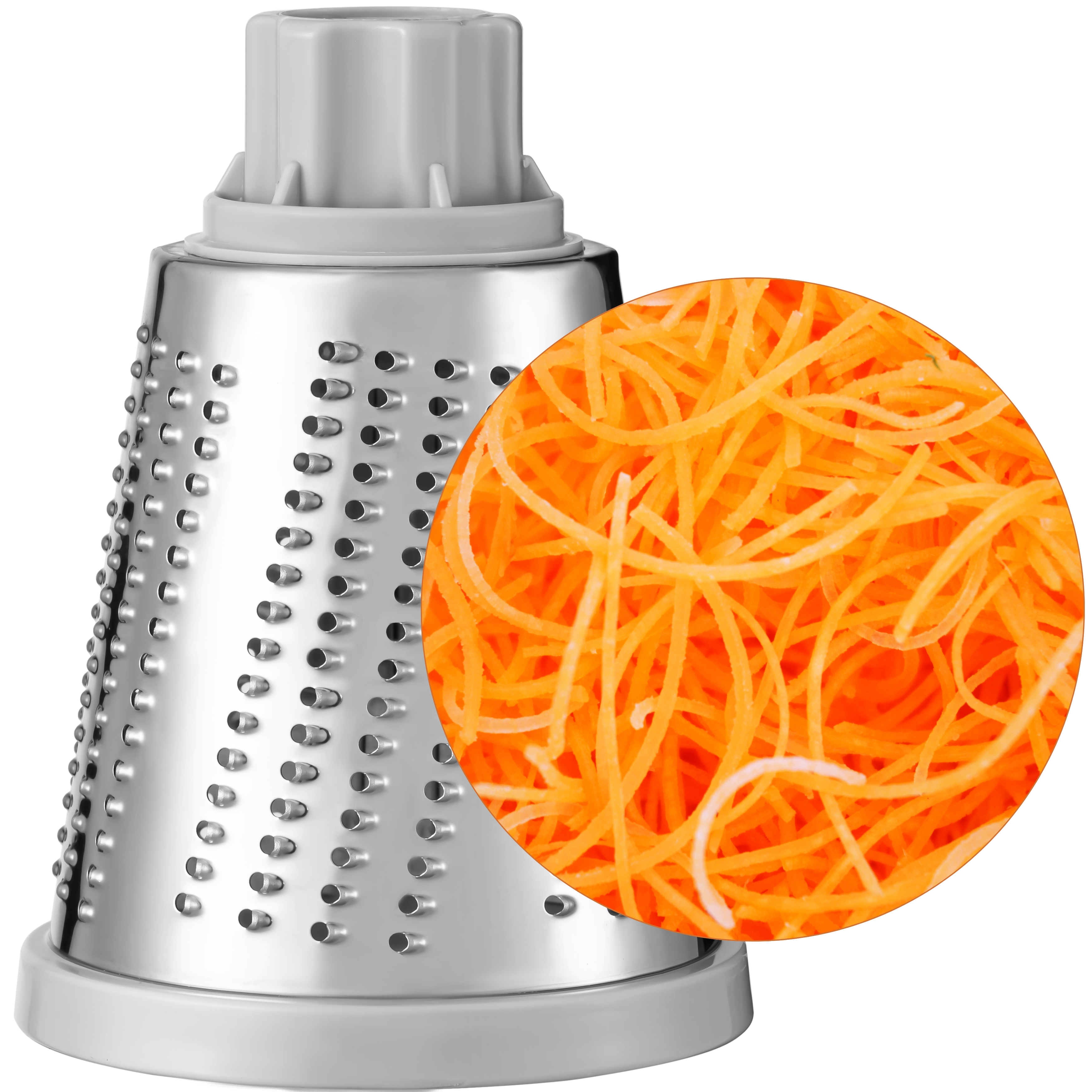 Brieftons 4-Blade Rotary Grater Angel Hair drum