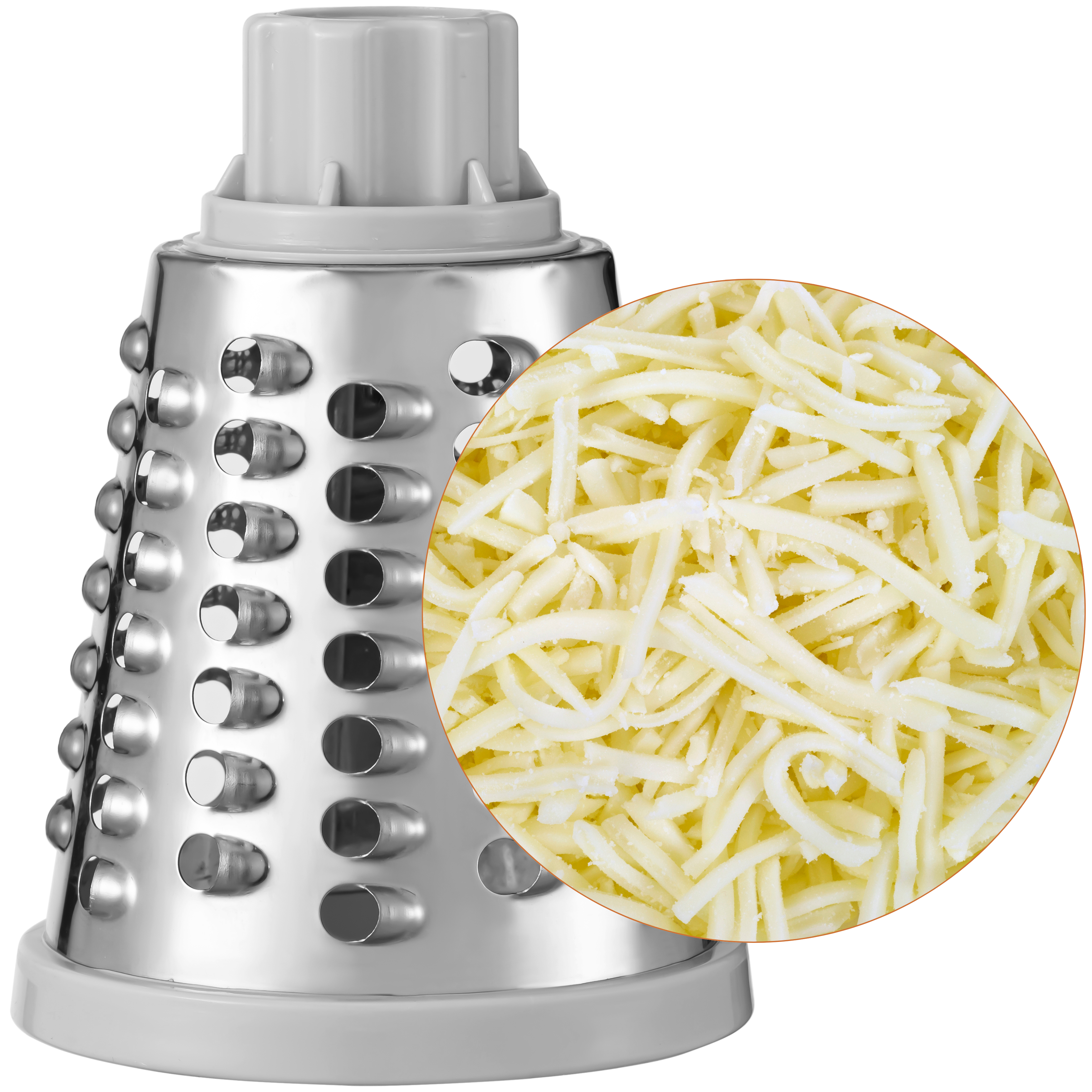 Brieftons 4-Blade Rotary Grater coarse grater drum