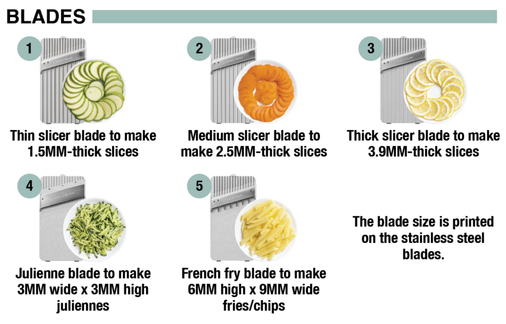 Brieftons Safe Mandoline Slicer Blades