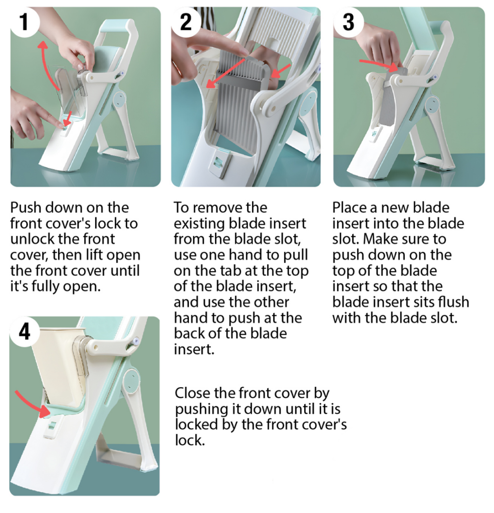 How to change blades for the Brieftons safe mandoline slicer